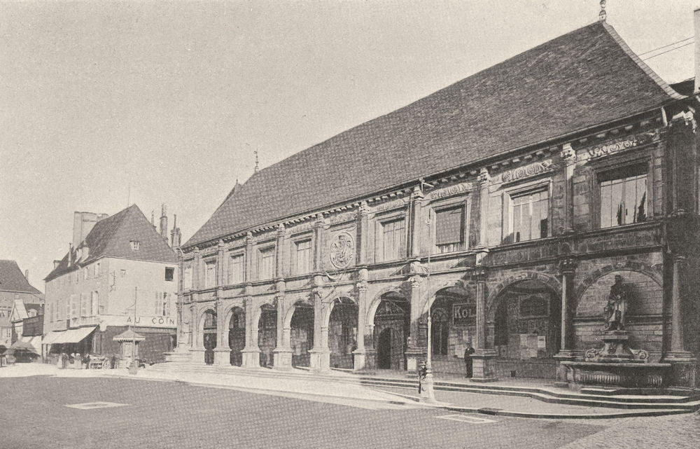 HAUTE-SAÔNE. Gray- Hôtel de ville 1905 old antique vintage print picture